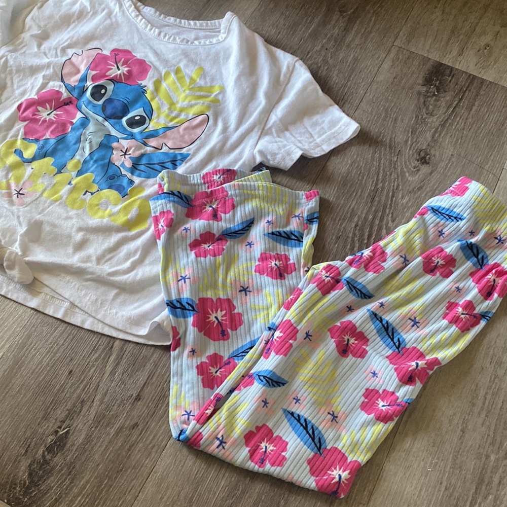 Disney Stitch Shirt and Flare Legging Set